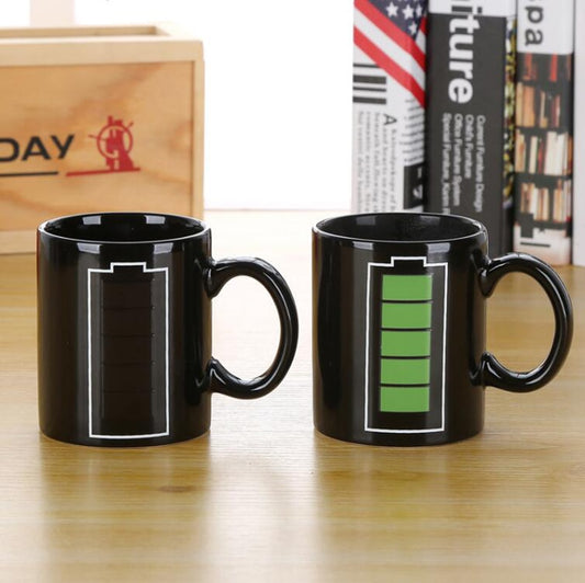 Heat Sensitive Battery Temperature Mug