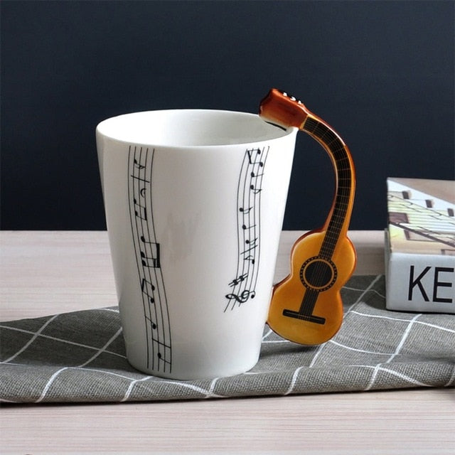 Guitar Musical Theme Mug