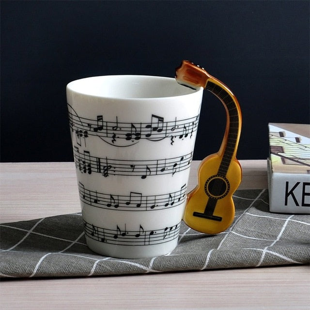 Guitar Musical Theme Mug