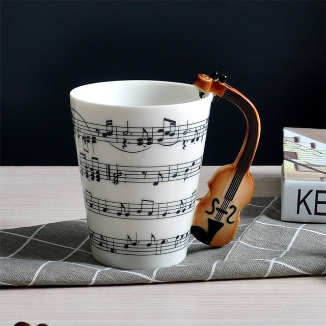 Guitar Musical Theme Mug