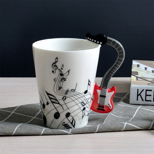 Guitar Musical Theme Mug