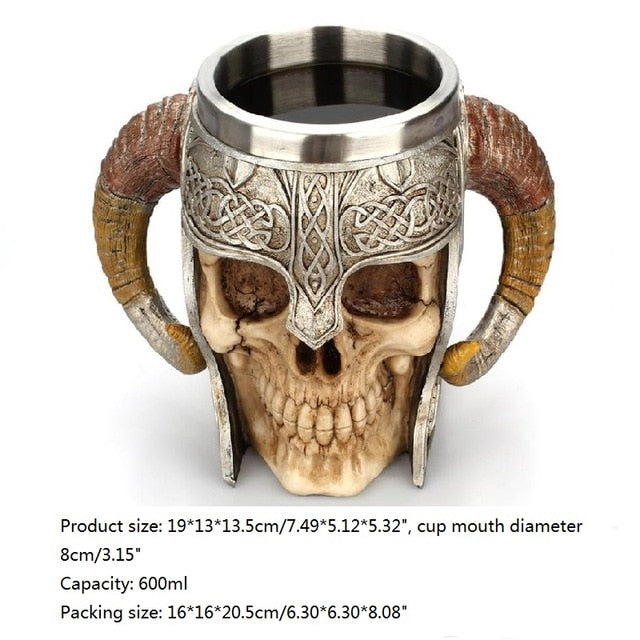 Viking Skull Halloween Mug